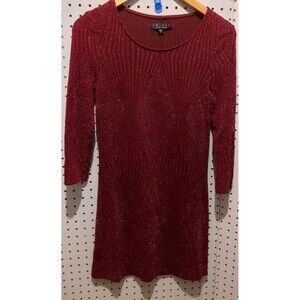 Trixxi Dress Small Long Sleeve Shimmer Short